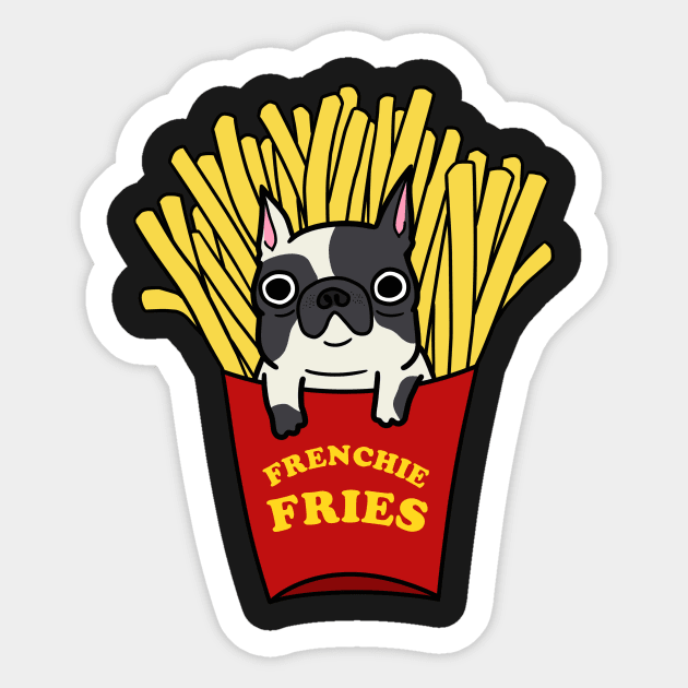 Frenchie Fries Sticker by omai